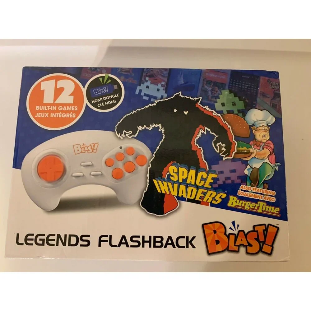 Legends Flashback Blast 12 Built In Games Space Invaders & More HDMI Plug N Play